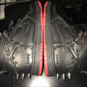 Custom Nike dunk Louboutin size 10.5